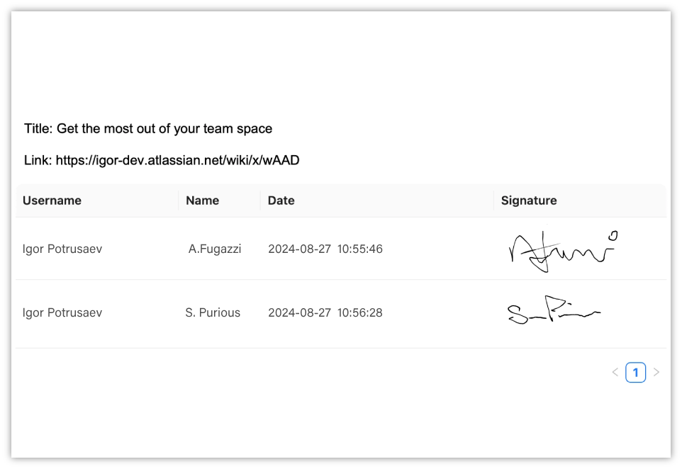 Save signed pages to PDF