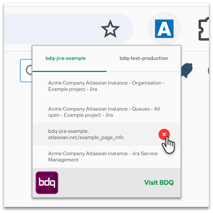Interact with tabs directly in the app