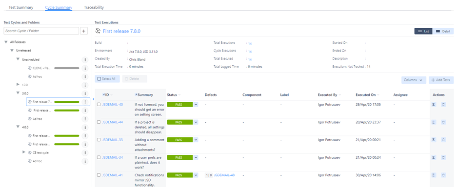 Creating a Test Cycle  Zephyr Scale Server/Data Center Documentation